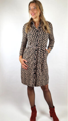 zilch-jurk-polo-edelweiss-black