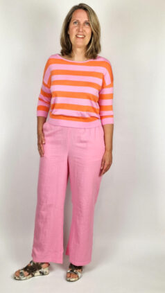 zilch-broek-mousseline-candy-top-batsleeve-stripe