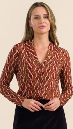 Blouse Iris Glaze Red - nog XXL