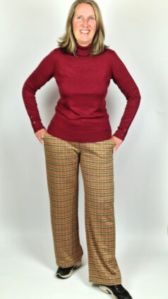 princesse-nomade-broek-palmero-tartan-zilch-bamboe-top-batsleeve-bordeaux