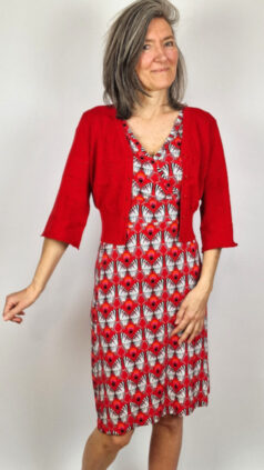 bakery-ladies-jurk-butterfly-sleeves-biba-butterfly-tang-red-vest-flare-red