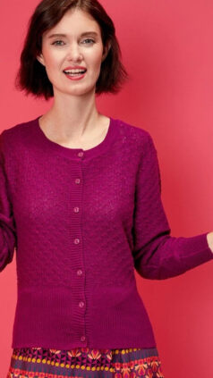 Vest Karmu violet - nog M en XL